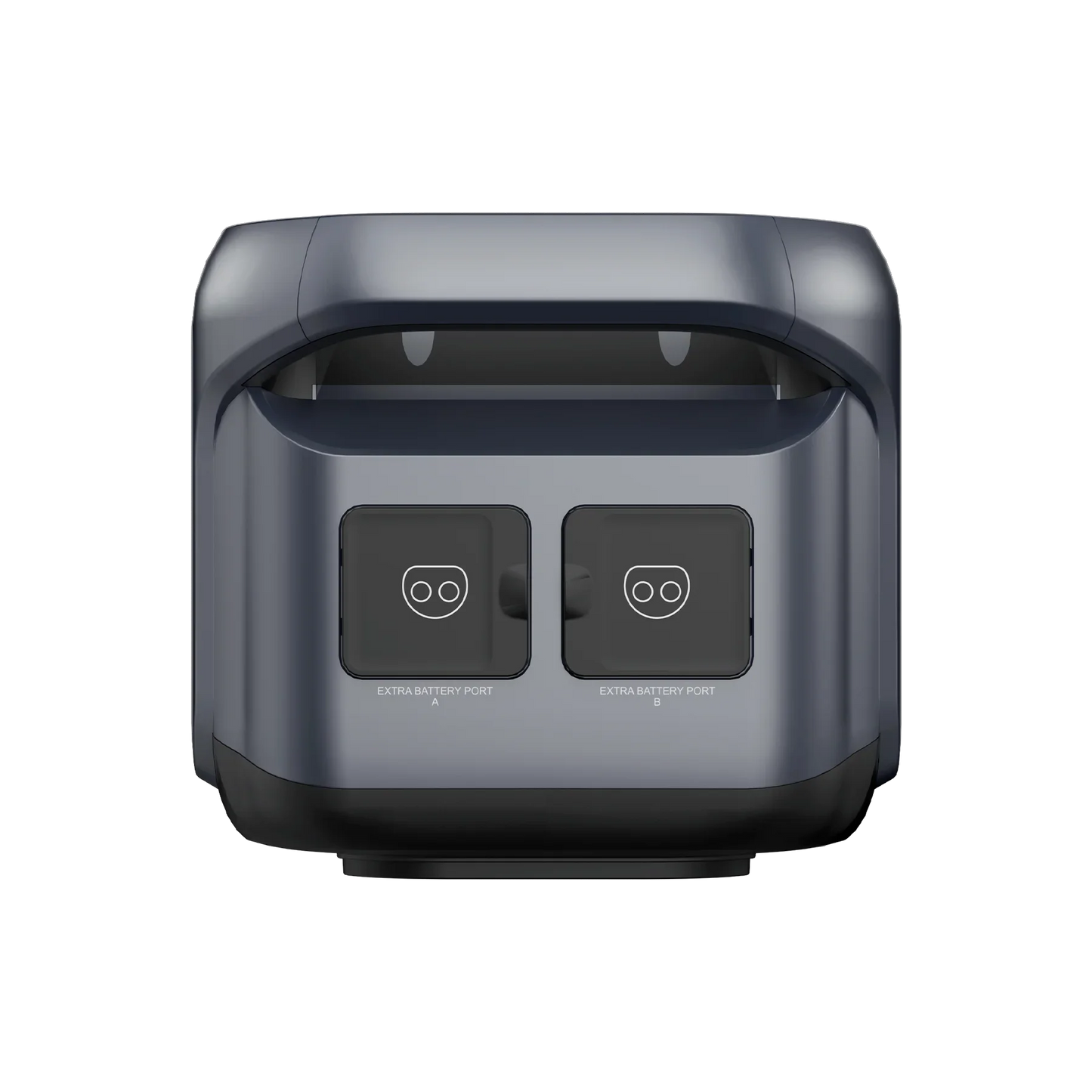 ABOK X1 battery US-spec view showing its expansion cable connection ports.