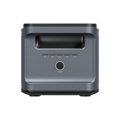 ABOK Ark2000E extra battery in a straight front view showing the handle, charge indicator, and power button.