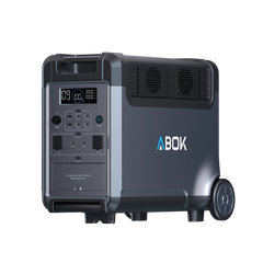 ABOK Ark3600 EU-spec portable power station in an angled front product view.