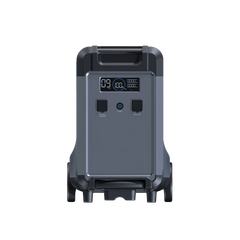 ABOK Ark3600 extra battery in a front product view with the display, charging input, USB ports, and handles.