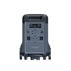 ABOK Ark3600 EU-spec portable power station in a straight front view showing its display, controls, and AC outlets.
