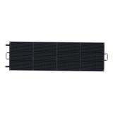 ABOK ASP200 foldable 200W solar panel shown fully unfolded in a straight front view.