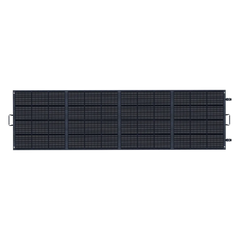ABOK ASP400 foldable 400W solar panel shown fully unfolded in a straight front view.
