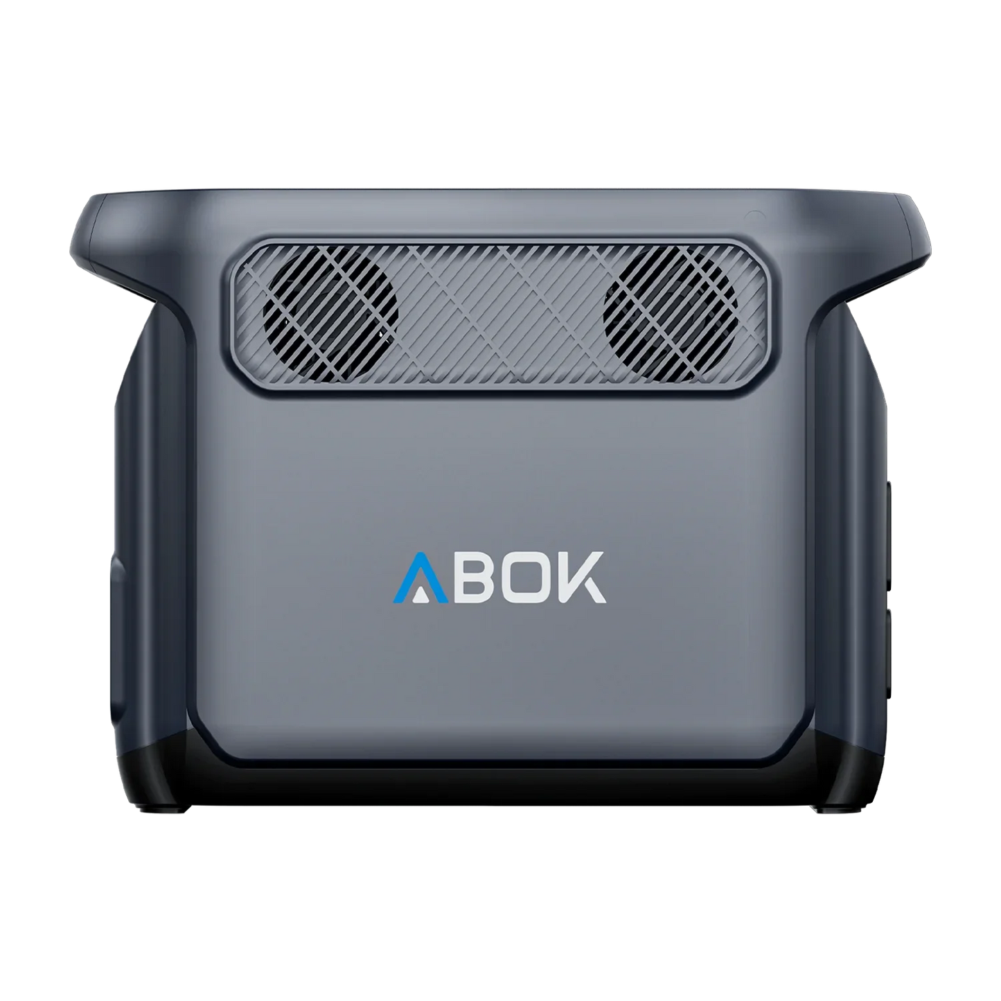 ABOK Elux 1 EU-spec side view showing dual cooling fans and ABOK branding.