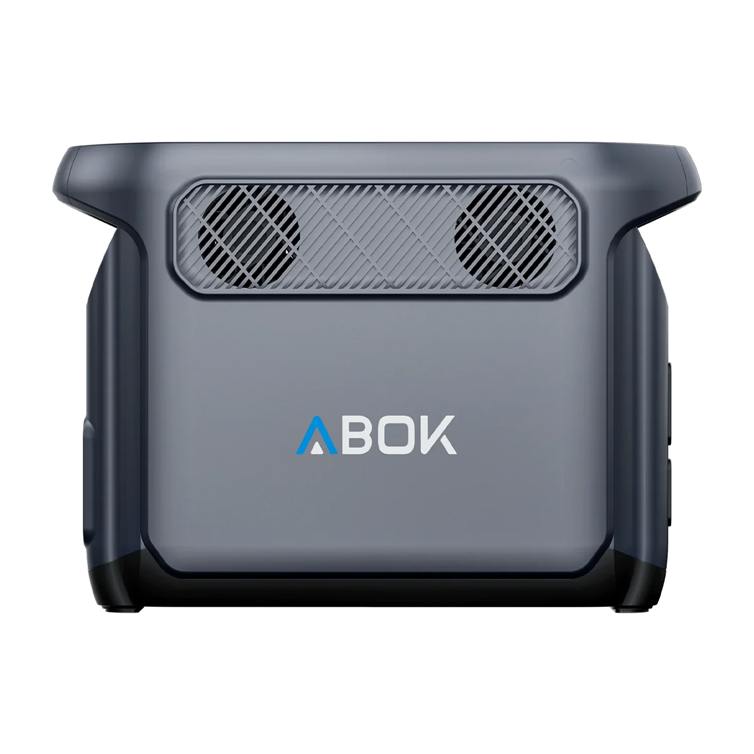 ABOK Elux 1 EU-spec side view showing dual cooling fans and ABOK branding.