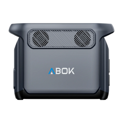 ABOK Elux 1 EU-spec side view showing dual cooling fans and ABOK branding.
