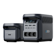 ABOK Elux 1 EU-spec portable power station paired with one X1 expansion battery.
