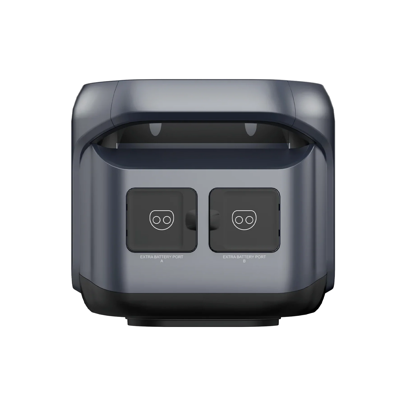 ABOK X1 battery US-spec view showing its expansion cable connection ports.